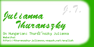 julianna thuranszky business card